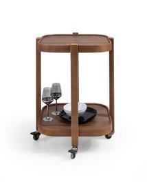 Hanah Home Mesa de Servicio Alaska - Walnut